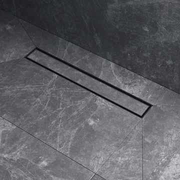 Душевой трап (лоток) AM.PM MasterFlow Tile 50 см, черный матовый