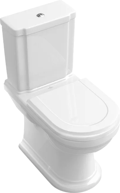Унитаз-компакт напольный Villeroy & Boch Hommage 666210R1 772111R1 с микролифтом, альпийский белый,  Sancos — Оригинал