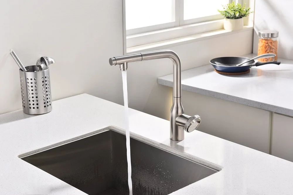 Смеситель для кухни Paulmark Urban Ur213104-NI никель Sancos — официальный сайт