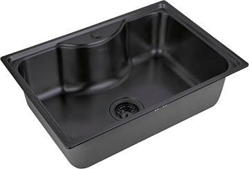 Мойка кухонная Zorg Inox PVD SZR 6545 GRAFIT графит