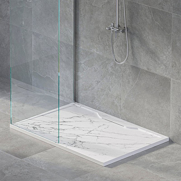 Поддон для душа RGW Stone Tray STE MW 120x80, белый мрамор