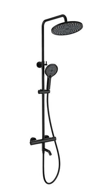 Душевая стойка Wonzon & Woghand INN 3 WW-B3065-T1-MB, матовая черная