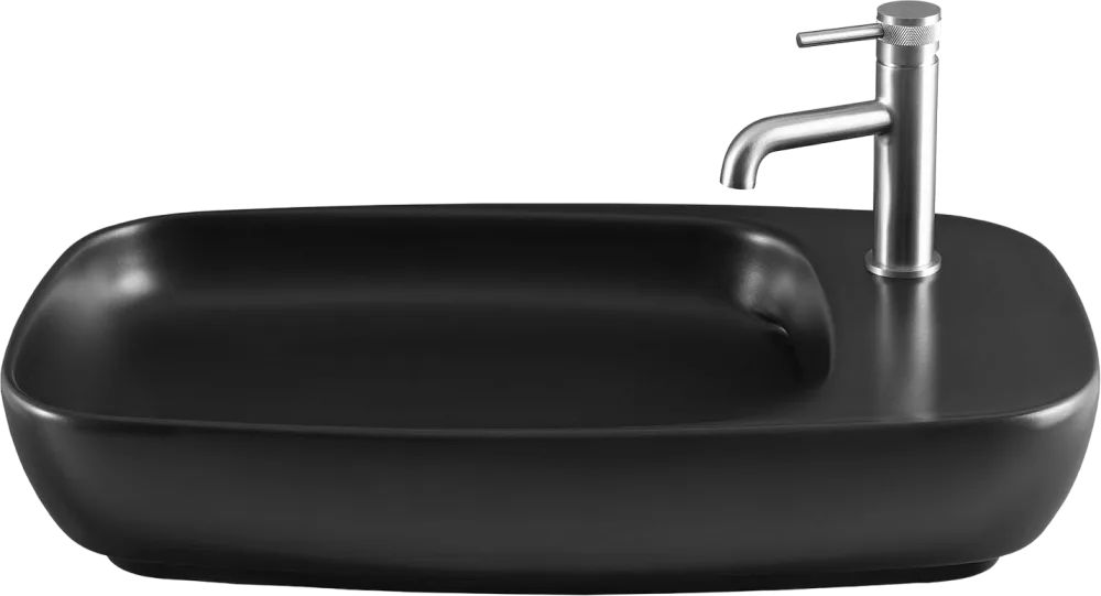Накладная раковина Allen Brau Liberty 2 70х43 черная матовая Sancos — официальный сайт