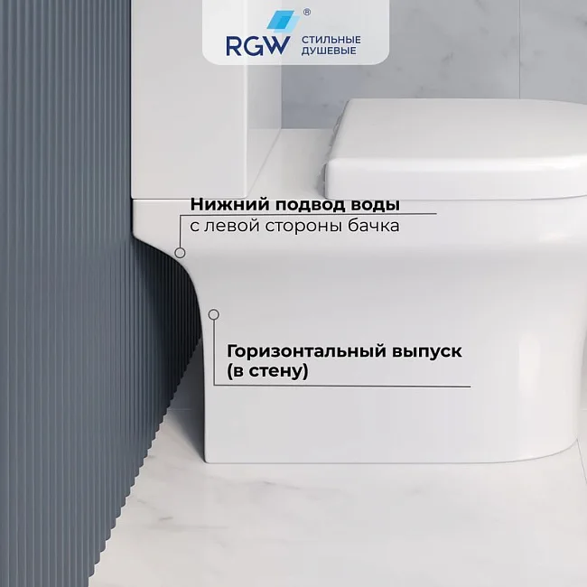 Унитаз-компакт напольный RGW SW-04 Sancos — Оригинал