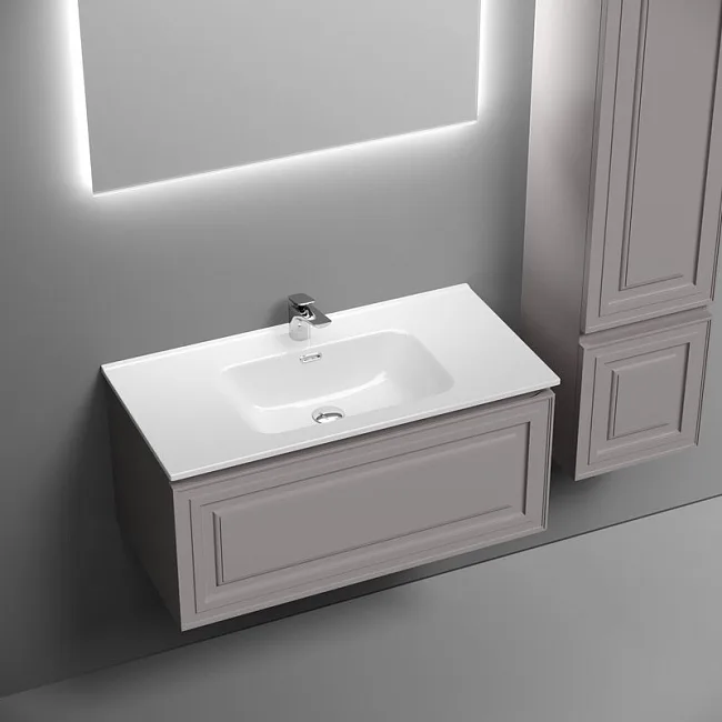 Тумба под раковину Sancos Very 90 подвесная Doha soft (пыльная роза), VR90SM Sancos — Оригинал