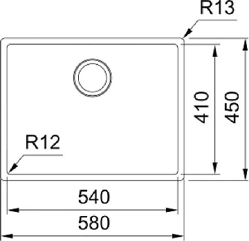 Мойка кухонная Franke Box BXX 210-54 нержавеющая сталь