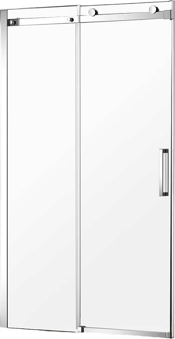 Душевая дверь в нишу AQUAme AQM4201F-10 100 см, профиль хром, стекло прозрачное