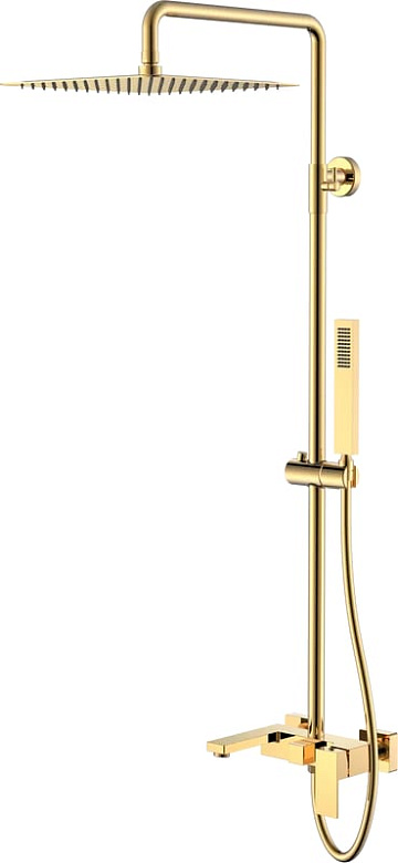 Душевая стойка Boheme Qubic 478-G, shinny gold