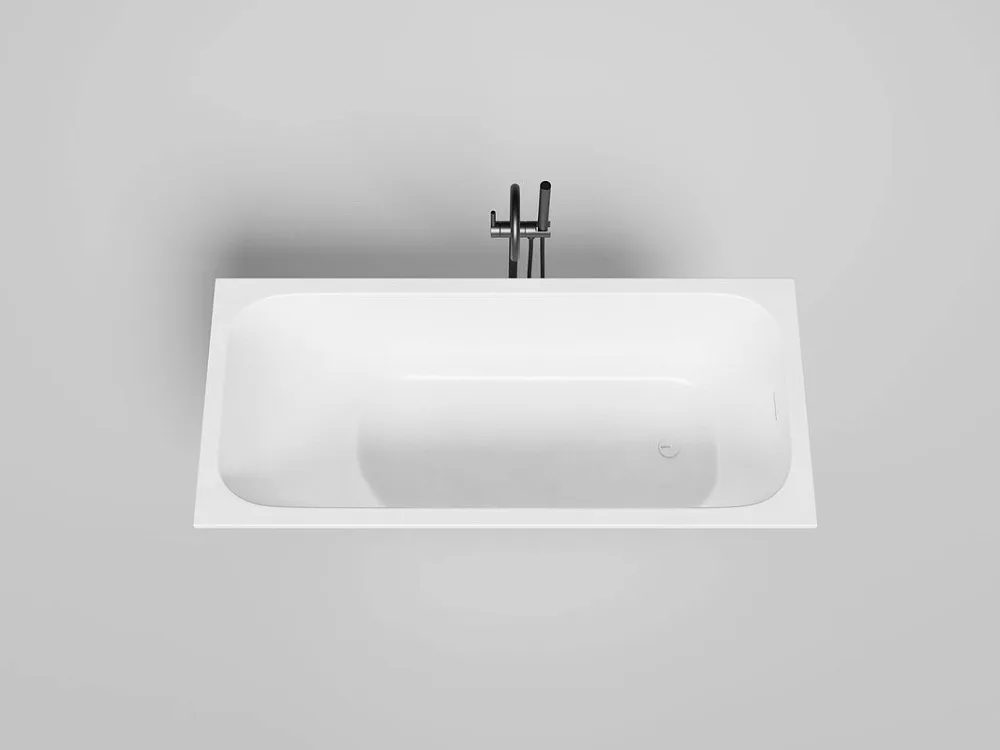 Ванна из искусственного камня Salini Orlanda Kit S-Sense 160x70 см, встраиваемая, белая, на ножках,  Sancos — официальный сайт