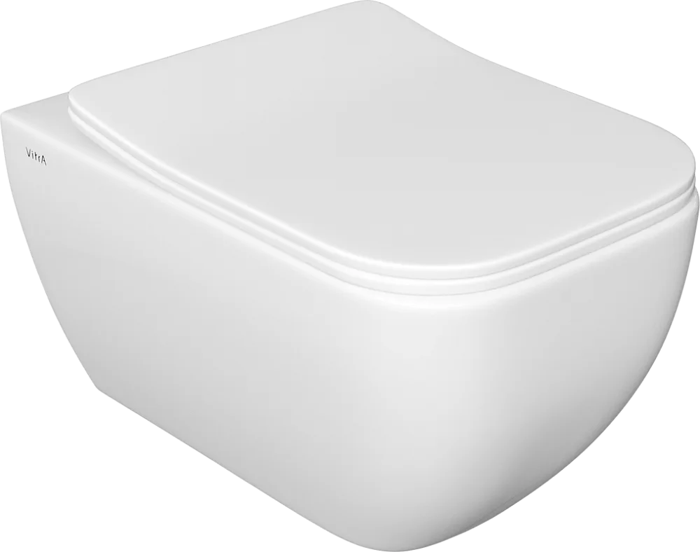 Унитаз подвесной VitrA Shift 7742B003-0075 339 с микролифтом, безободковый, глянцевый белый Sancos — официальный сайт
