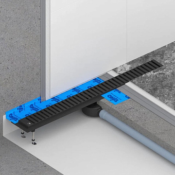 Душевой трап (лоток) Timo Drain Systems DS230107/03 700 вставка lines, черный