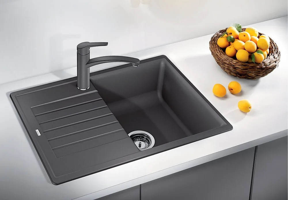Мойка кухонная Blanco Zia 45 S Compact 524721 антрацит Sancos — официальный сайт
