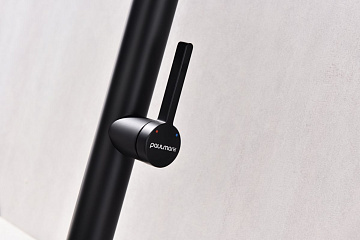 Смеситель для кухни Paulmark LeaderLe214101-AN, антрацит, с гибким изливом