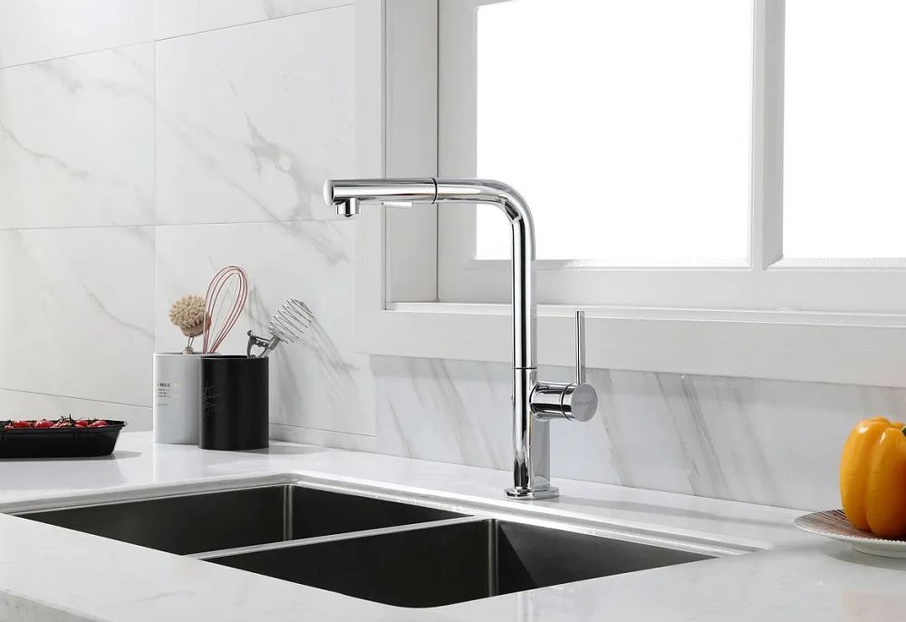 Смеситель для кухни Paulmark Neo Ne214419-CR, хром Sancos — официальный сайт