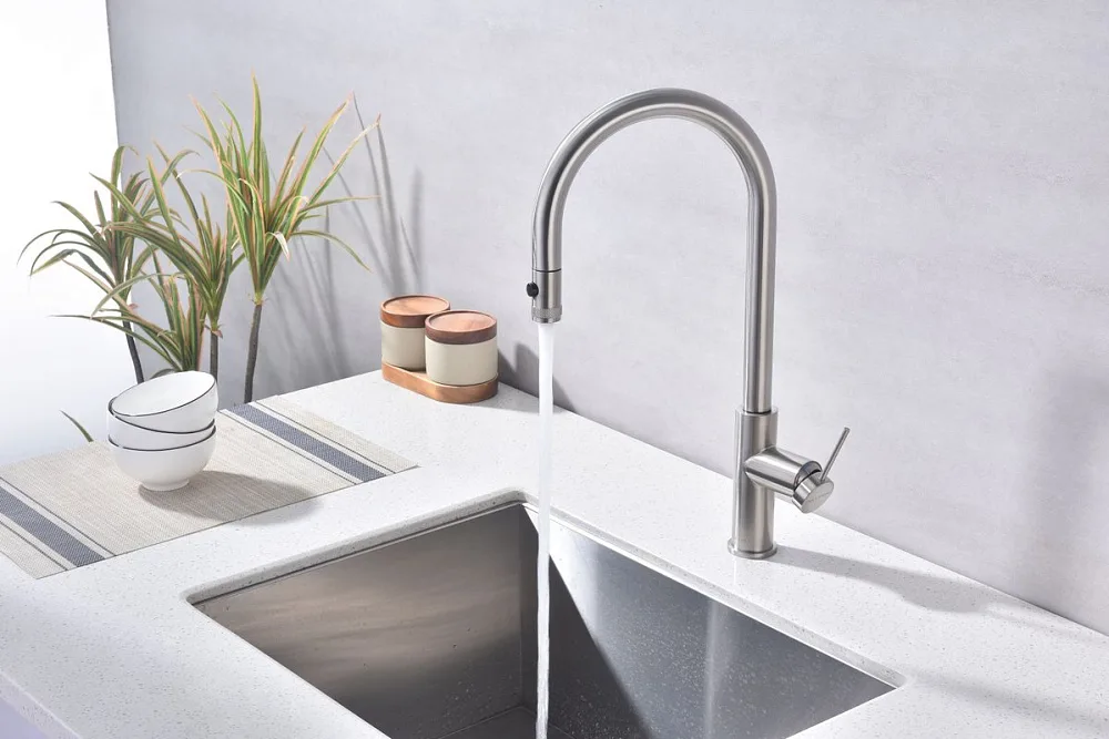 Смеситель для кухни Paulmark Galant Ga213077-BS брашированная сталь Sancos — официальный сайт