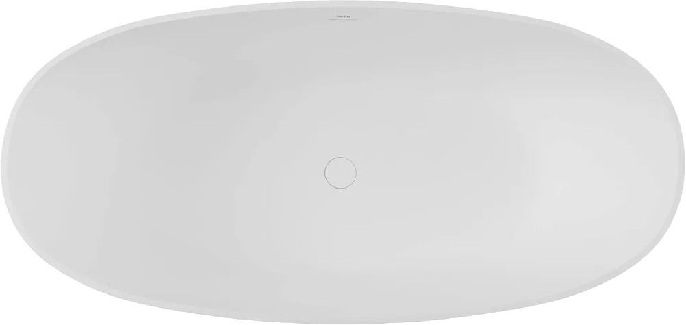 Ванна из искусственного камня Allen Brau Krion Oval 170x80 см, отдельностоящая, матовая белая, оваль Sancos — официальный сайт