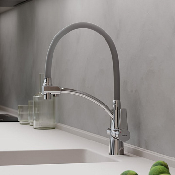 Смеситель для кухни Sancos Eri SC4001CH с гибким изливом, хром