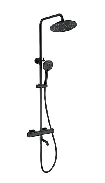 Душевая стойка Wonzon & Woghand STAY 1 WW-B3051-A1-MB, матовая черная