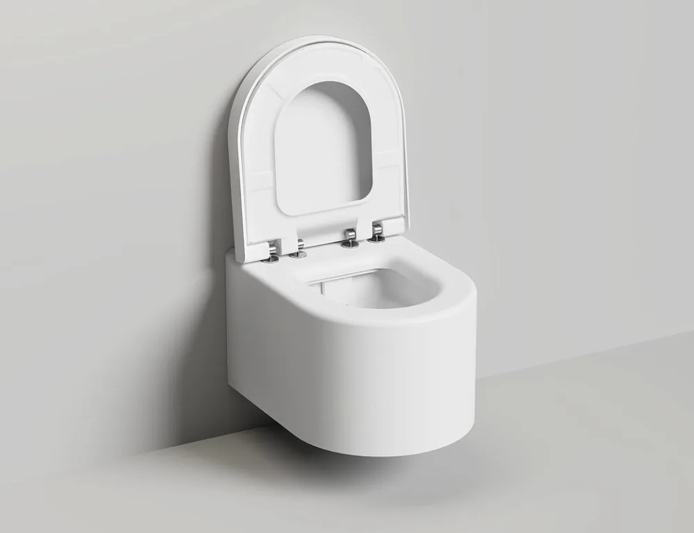 Унитаз подвесной Salini Gemelli 240121KSM безободковый, с микролифтом, матовый белый Sancos — официальный сайт