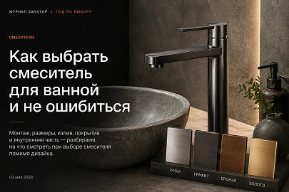 Как выбрать смеситель для ванной и не ошибиться