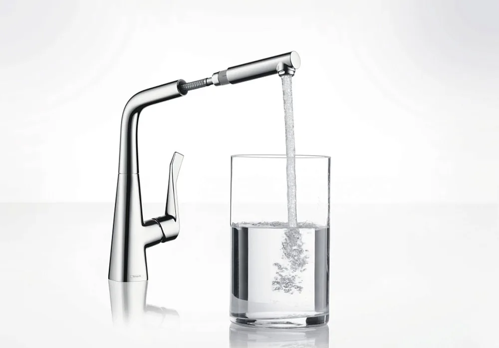 Смеситель для кухни Hansgrohe Metris 14821000 Sancos — официальный сайт