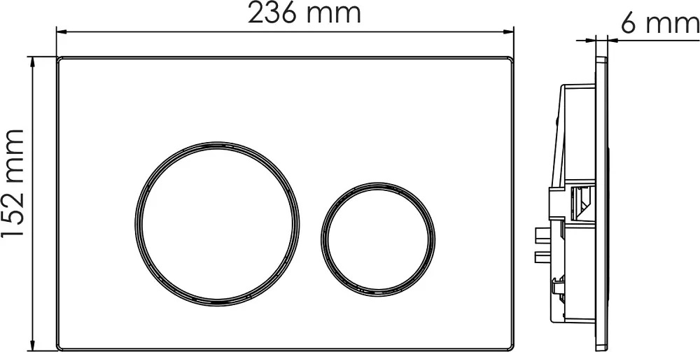 Система инсталляции для унитазов Wasserkraft Vils 56TLT.010.ME.MB02, с кнопкой смыва матовой черной Sancos — официальный сайт
