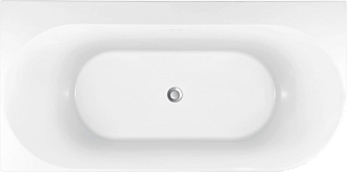 Акриловая ванна Allen Brau Priority 4 L 170x80 см, угловая, левая, пристенная, белая матовая, асимме