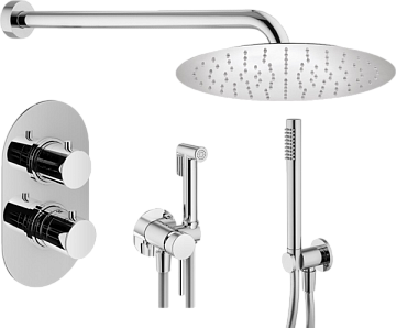 Комплект для ванной Plumberia Selection Ixo KITZXOT18CR С ВНУТРЕННЕЙ ЧАСТЬЮ, хром