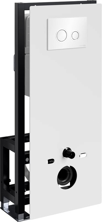Система инсталляции для унитазов Wasserkraft Glan 66TLT.010.ME.WH.WH01, с кнопкой смыва белой