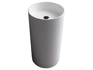 Раковина Uni-Flow Cilindro FS504-450 Gloss White слив в стену