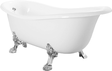 Ванна из искусственного камня Migliore Milady 26920 185x80 см, отдельностоящая, белая, овальная, с д