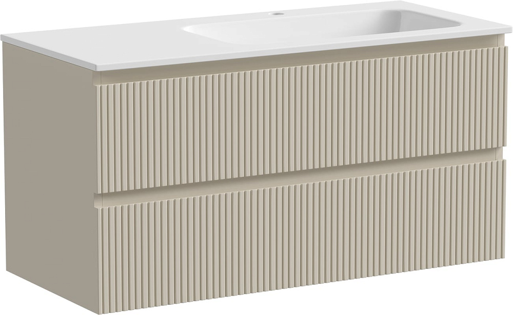 Тумба с раковиной Sancos Snob T 100 см, R, beige soft