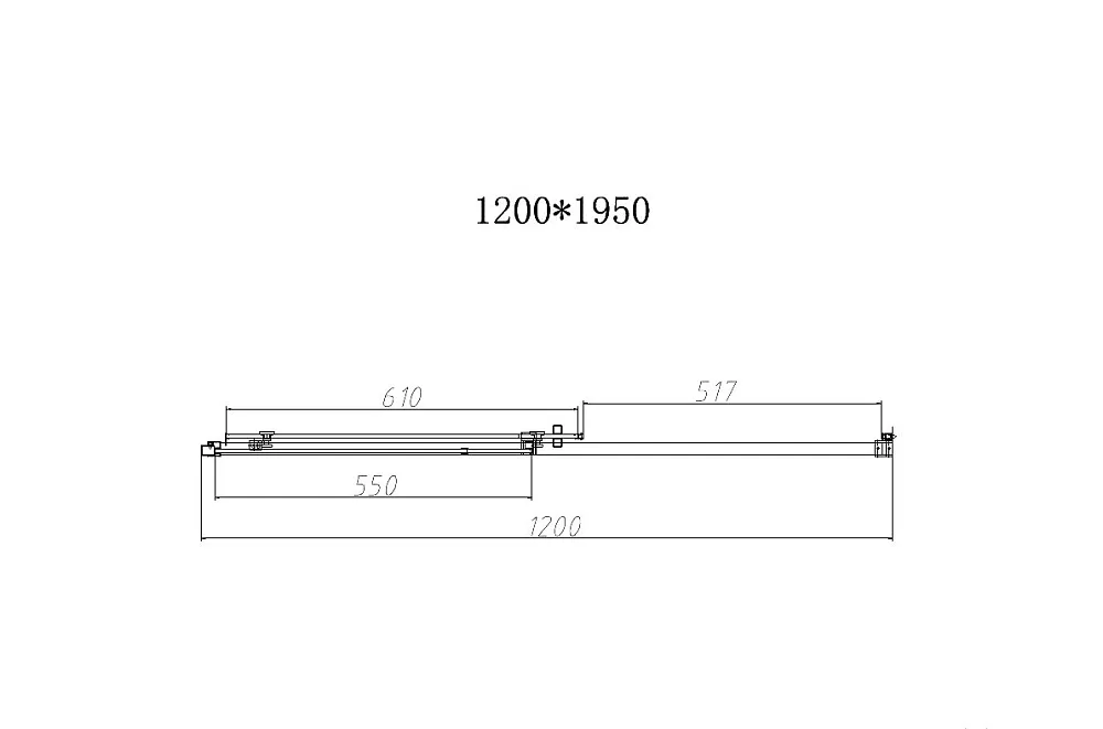 Душевая дверь в нишу Vincea Slim-N VDS-4SN120CLG 120 см, профиль брашированное золото, стекло прозра Sancos — официальный сайт