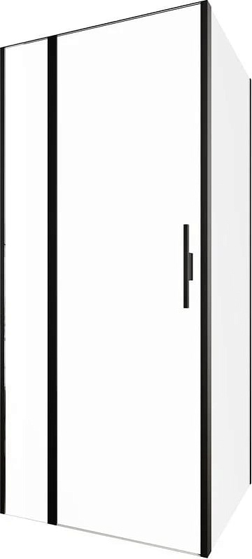 Душевой уголок Allen Brau Priority 90x90, профиль черный браш, стекло прозрачное