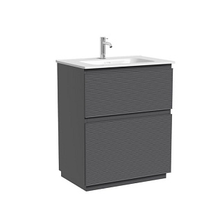 Тумба под раковину Sancos Folk Floor 70 напольная Grey soft (темно-серый), FL70FGS