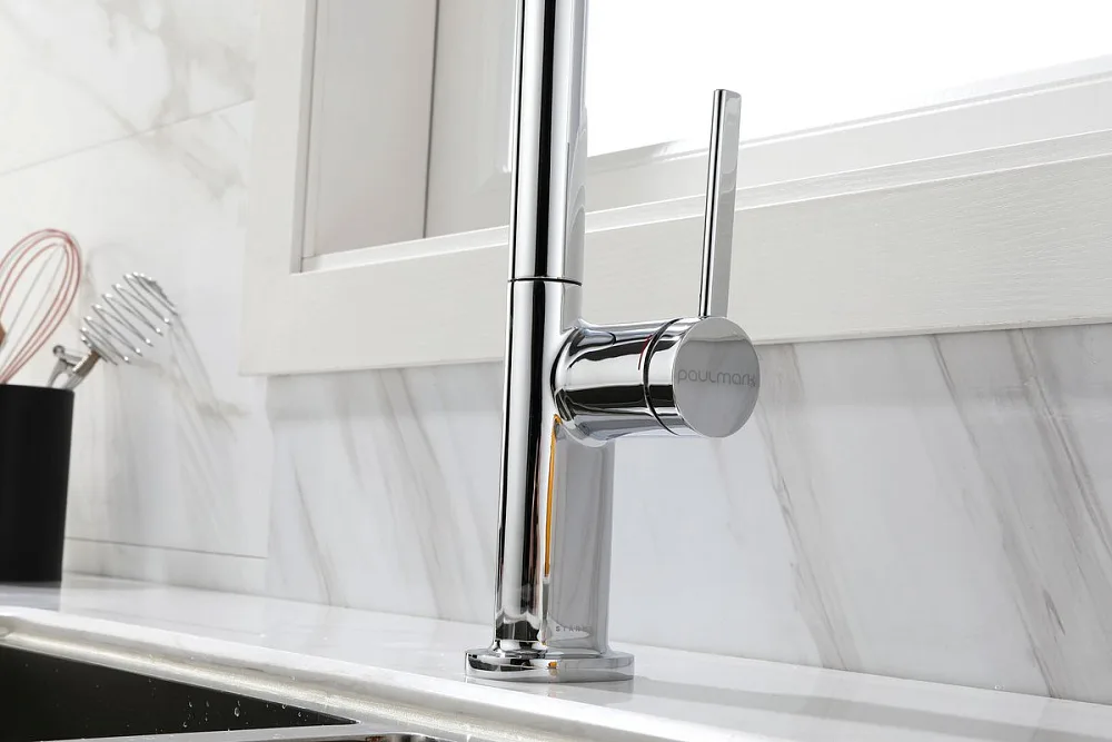 Смеситель для кухни Paulmark Neo Ne214419-CR, хром Sancos — официальный сайт
