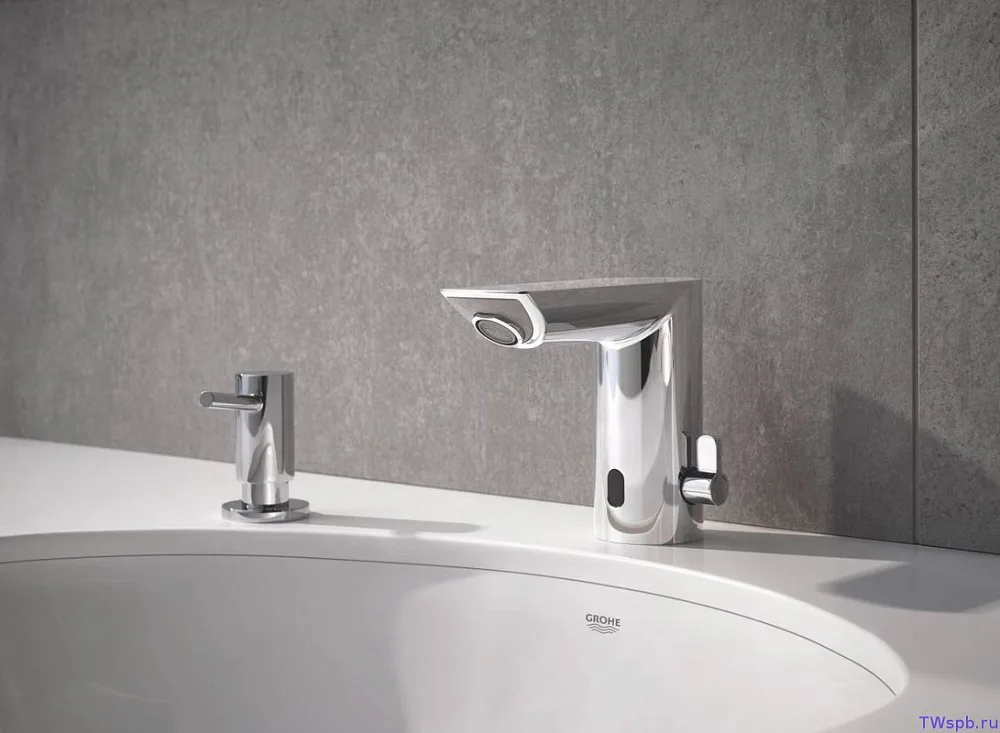 Смеситель для раковины Grohe Bau Cosmopolitan E 36451000 Sancos — официальный сайт