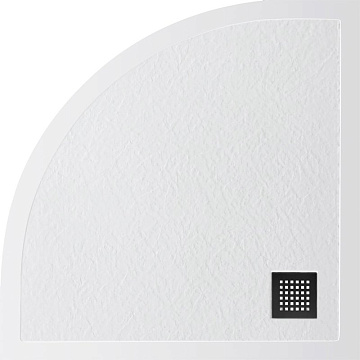 Поддон для душа BelBagno Uno TRAY-MR-UNO-R-90-550-35-W-NO 90х90, белый, с сифоном