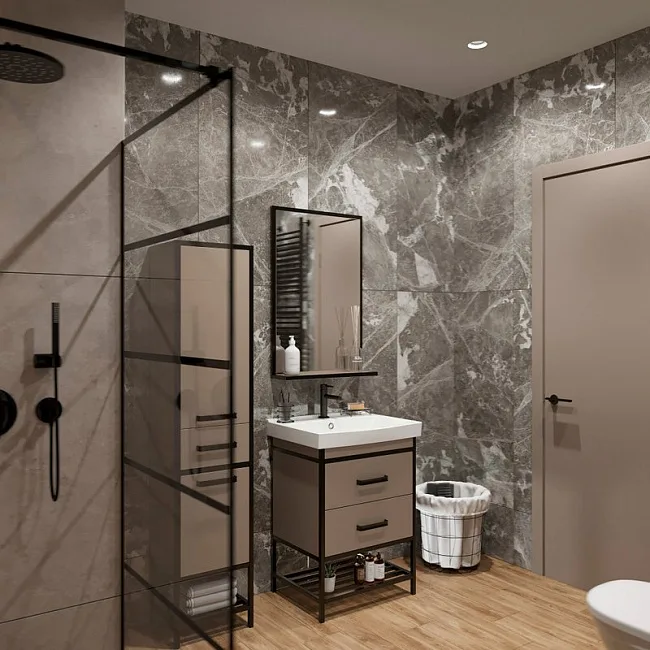 Душевой комплект VitrA Origin A4926636EXP, С ВНУТРЕННЕЙ ЧАСТЬЮ, матовый черный Sancos — Оригинал