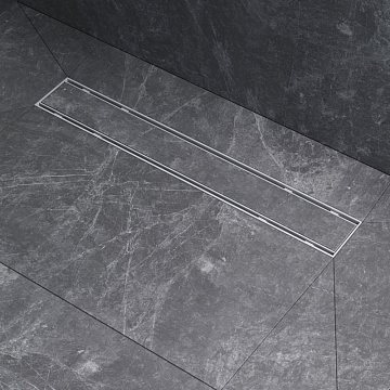 Душевой трап (лоток) AM.PM PrimeFlow Tile 50 см, сталь матовая