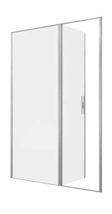 Душевая дверь в нишу Allen Brau Priority 3.31035.BA 140 см, профиль серебро браш, стекло прозрачное 