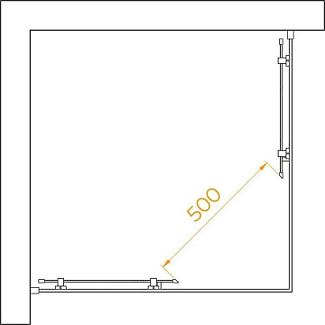 Душевой уголок RGW Passage PA-030 90x90 см, профиль хром, стекло матовое