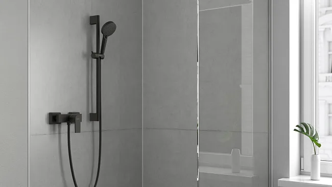 Душевой гарнитур Hansgrohe Vernis Blend 26422670, матовый черный Sancos — Оригинал