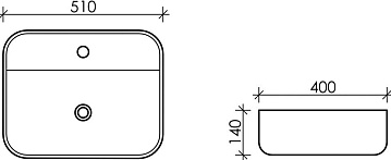 Накладная раковина Ceramicanova Element CN5015