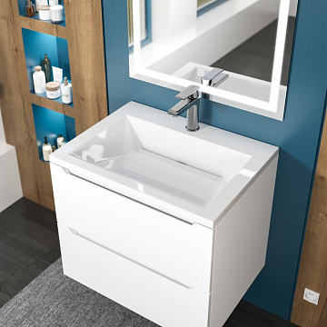 Мебельная раковина Uperwood Olivia 60 глянцевая белая