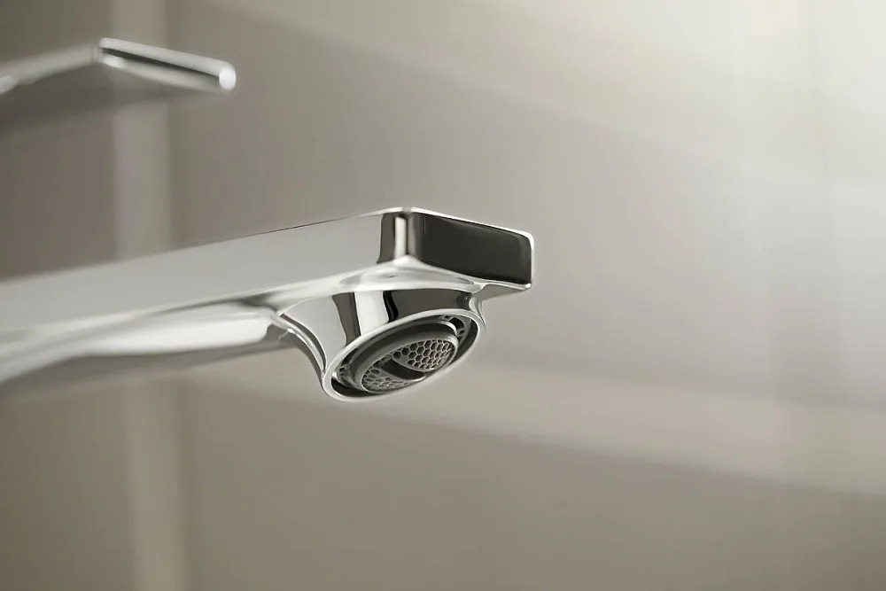 Смеситель для раковины Hansgrohe Rebris E 72557000 с донным клапаном, хром Sancos — официальный сайт