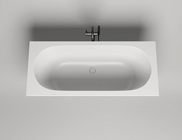 Ванна из искусственного камня Salini Ornella Axis Kit S-Stone 180x80 см, встраиваемая, матовая белая