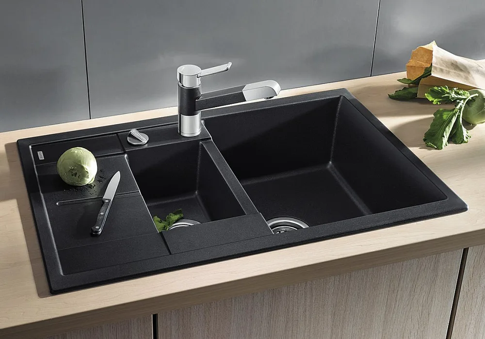 Мойка кухонная Blanco Metra 6 S Compact антрацит Sancos — официальный сайт
