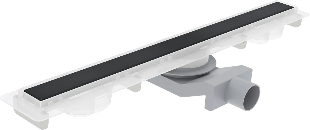 Душевой трап (лоток) Plumberia Selection PSM Modular 70 см, черный матовый Sancos — официальный сайт