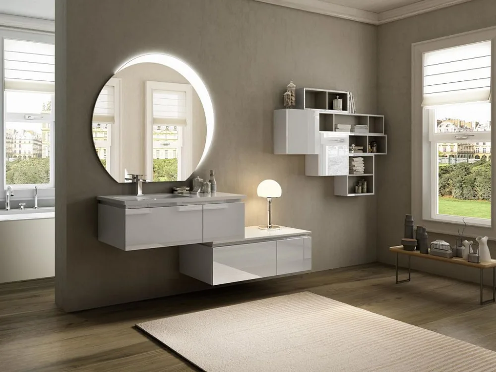 Зеркало круглое Cezares 108х100 c LED-подсветкой Sancos — официальный сайт